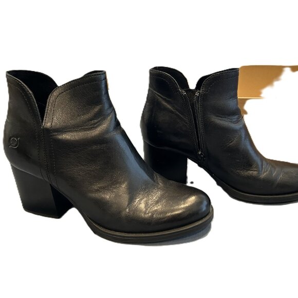 Born Black Ankle Boots - Picture 2 of 7